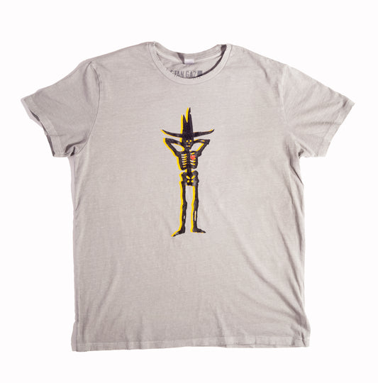 Distressed Grey magic hat short sleeve T-Shirt.