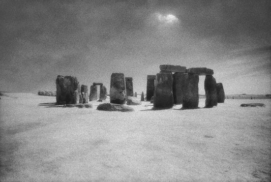 Stonehenge, this is an 8x10" black and white photograph that is printed on archival digital paper. The print is signed, dated and numbered on verso.