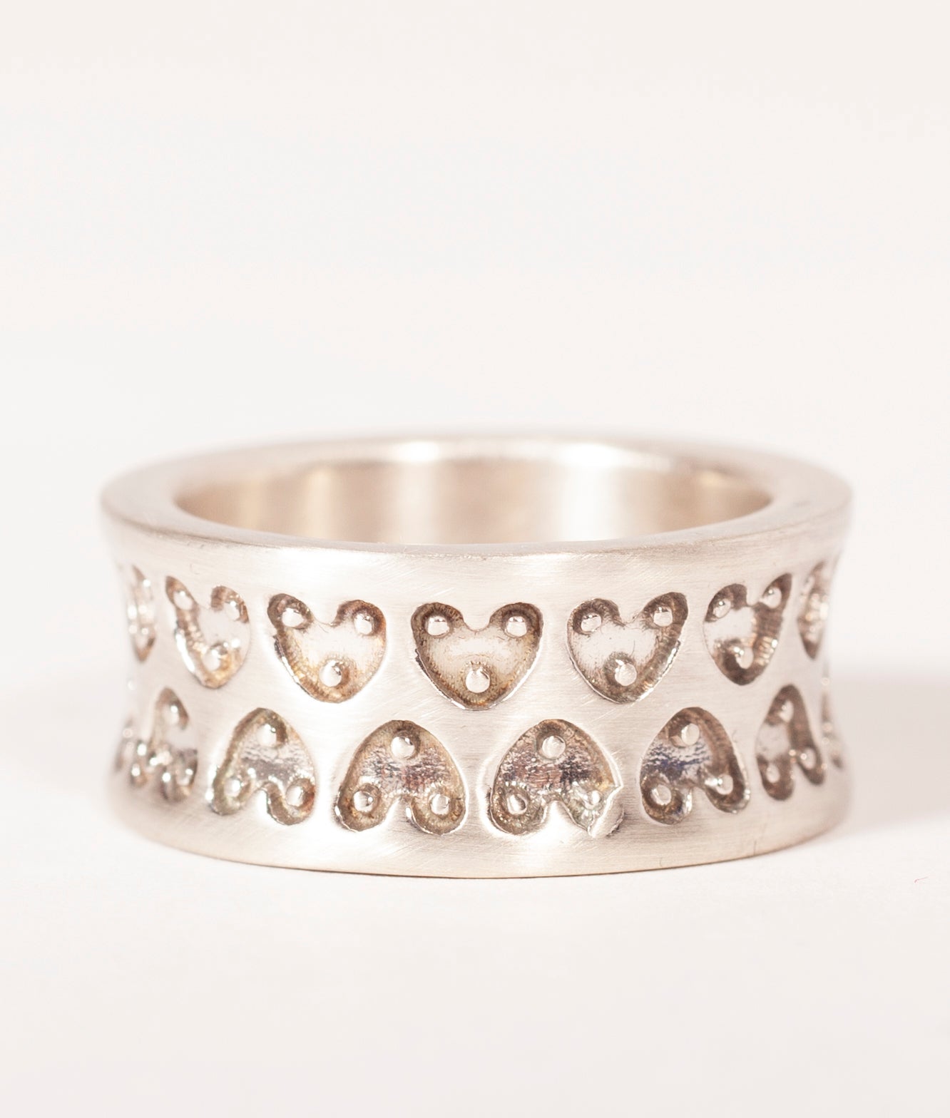 Inspired by an ancient Viking wedding ring, Heart ring is a beautiful and simple ring that can be worn every day. It can be made in any metal.